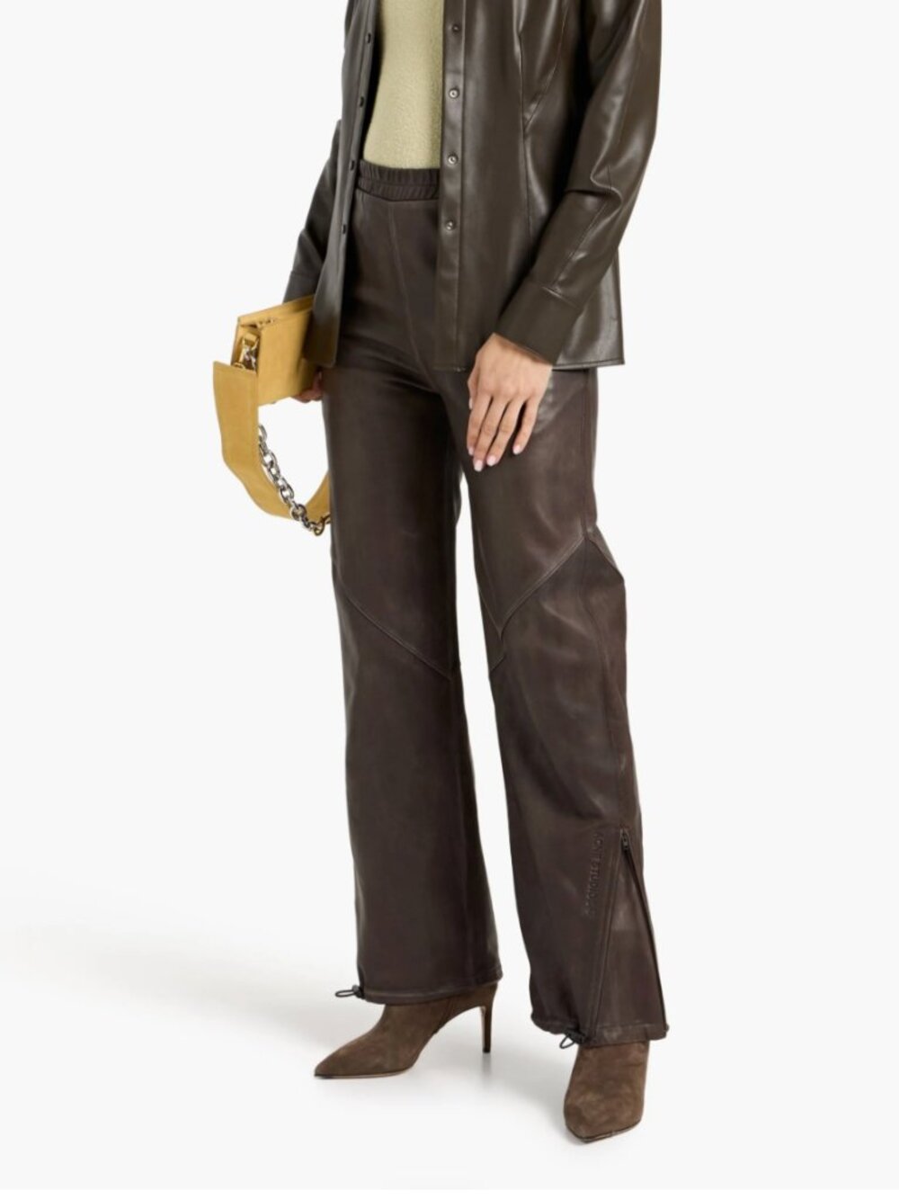 RARE Acne Studios Leather Trouser Authentic Women's Size XS